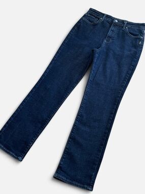 Silver Jeans Isbister Straight Dark Wash Blue Denim Jean Sz 30W | 29L High Rise